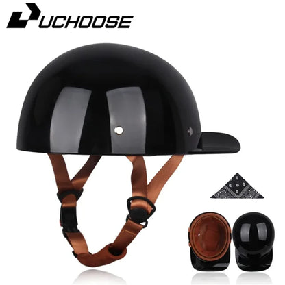 Motorcycle Helmet Electric Vehicle Riding Locomotive for Retro Half Helmet Four Seasons Universal Helmet Helmet
