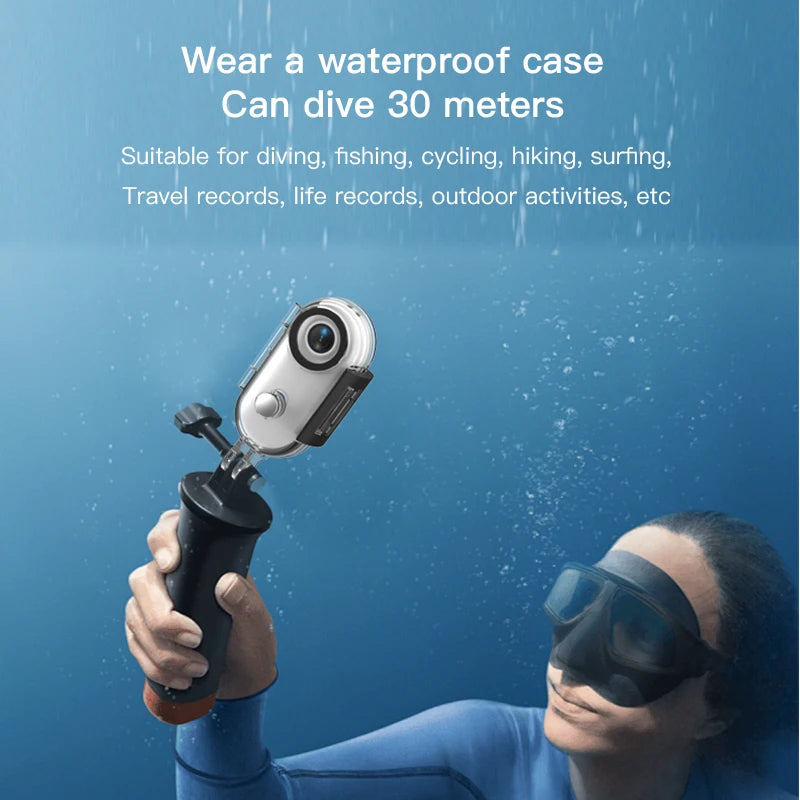 Action Camera 4K HD WiFi 2.4GMini Cameras Waterproof Magnetic Clip Click Chest Body Motorcycle POV Wearable Thumb Video Vlog