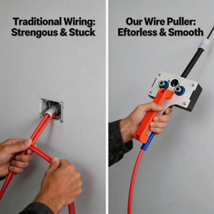 Electrician Wire Pulling Tool Labor-Saving Conduit Wire Threader Home Renovation Wire Puller for Easy Wiring & Conduit Fishing