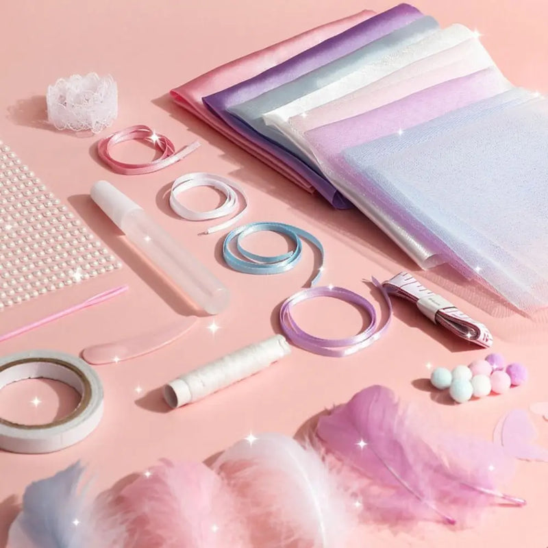 Handcrafts Skirt DIY 's Clothes Kit Handmade Fashion Design Princess Outfit Kit Wear Cute 's Dress Material Girl
