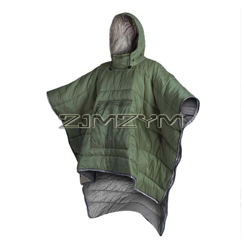 Lazy Cloak Sleeping Bag Outdoor Wearable Cloak Sleeping Bag Winter Plus Quilt Lazy Sleeping Bag For Winter Travel