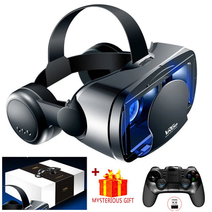 Virtual Reality 3D VR Glasses Headset Smart Helmet Smartphones Mobile Phone Lenses with Headphone Viar Binoculars Goggles Device