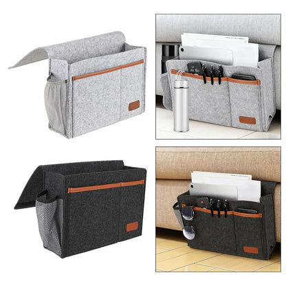 Hanging Bedside Bag, Under Mattress Storage Organizer, Bedside Pockets, Thick