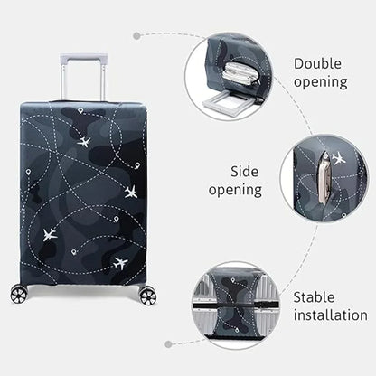 Travel Suitcase Set Is Suitable for 18-32 Inch Stretch Fabric Covers Travel Accessories Luggage Protection Covers Bear Printing