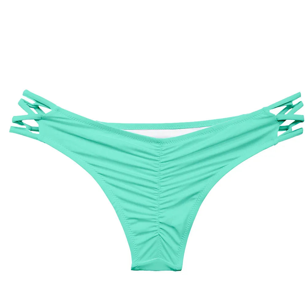 Wholesale Womens Bikinis Bottom Sexy Swimsuit Vintage Swimwear Brazilian Biquini Bathing Suit  Maillot De Bain Femme Plus Size