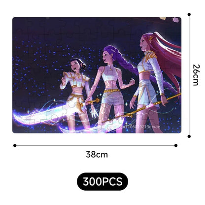 70/300PCS Wooden Jigsaw Puzzle Cool Cyberpunk Anime Family Interactive Game Collectible Gift for Adults Kids Teens Home Decor
