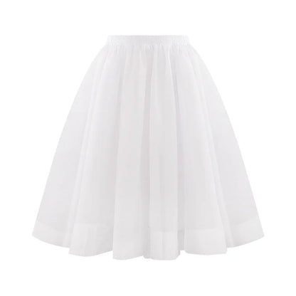 Tutu Skirt Women's 50s Skirt Retro Ballet Dance Skirt 3-Layer Tulle Ballet Rockabilly Petticoat Underskirt Dance Dress Cosplay