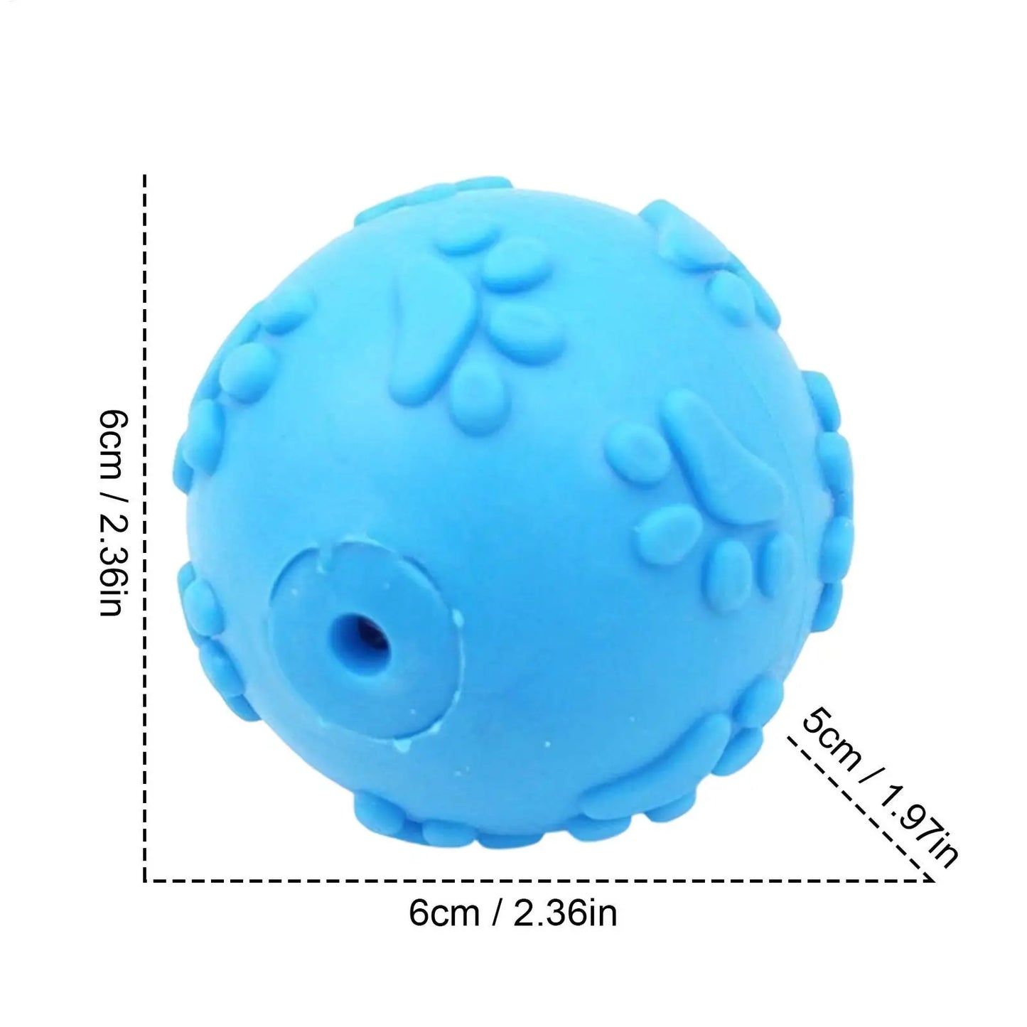 Puppy Chew Ball Pet Teething Training Squeaky Ball Dog Teething Toy for Home Apartment Garden Park Living Room Bedroom Garage