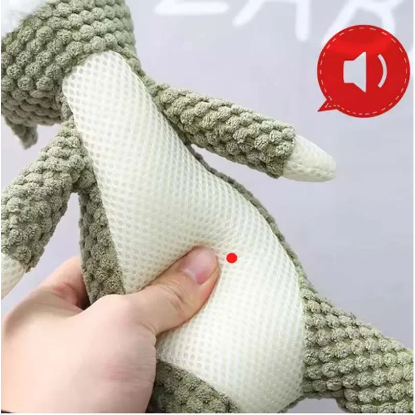 2025 Pet Dog Toys for Large Dogs Cute Plush Squeak Fleece Durable Chewing Cute Soft Pet Molar Toys Dogs Accessories 100K+ simila