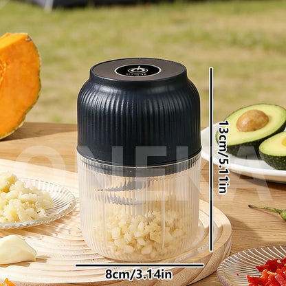 320ml Electric Mini Garlic Chopper USB Chili Pepper Grinder Kitchen Tool for Crushing Garlic Ginger Vegetables Baby Food Gift