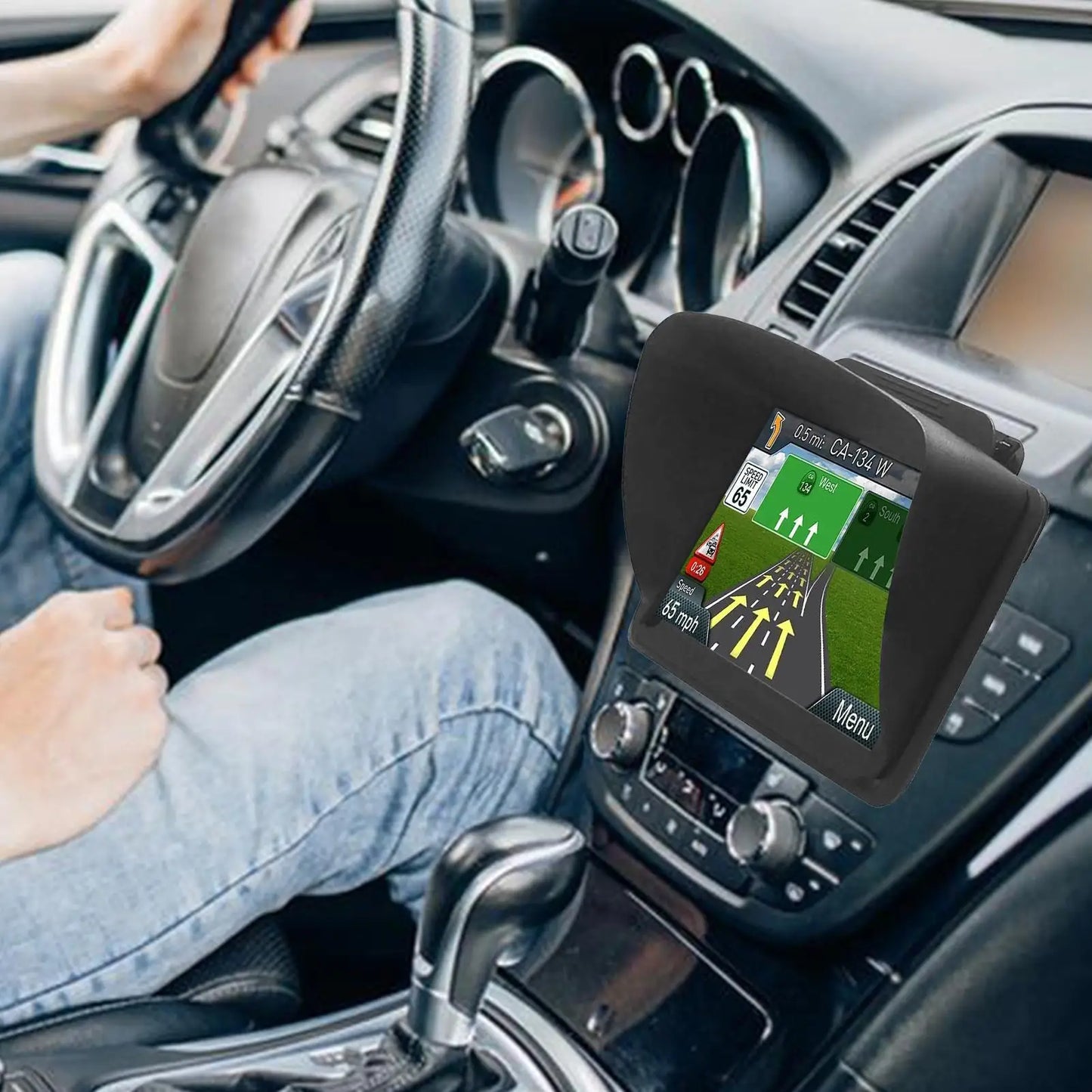Car Navigation Sun Protection GPS Sun Shade CoverUniversal Vehicle Navigator Sun Shade Visor Anti-reflective For 6&7 Inch GPS