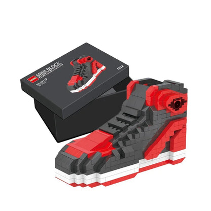 Mini Sports Basketball Shoes Building Blocks Sneakers Model DIY Assembly Bricks Toys For Children Boys Birthday Christmas Gifts