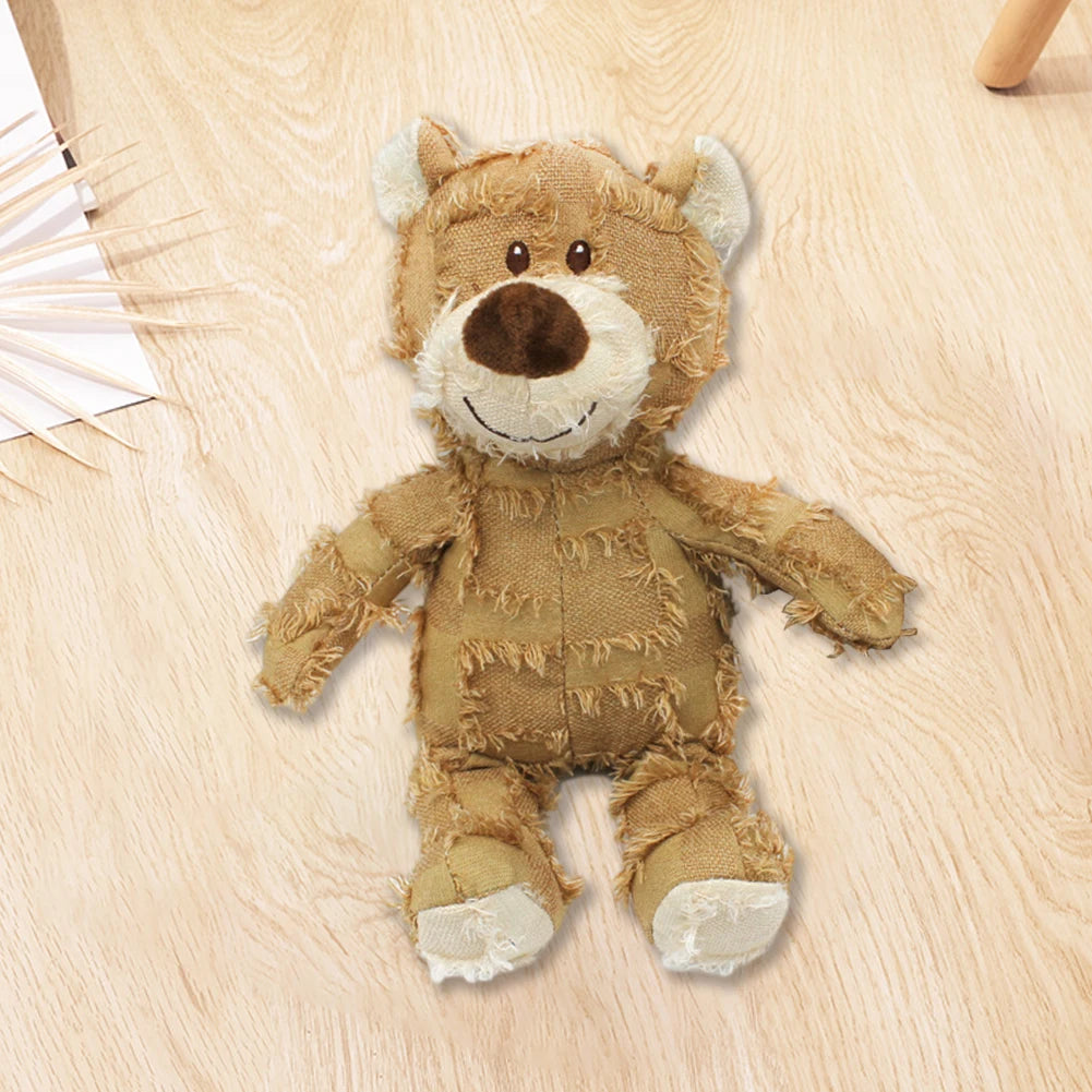 Pet Dog Toys Bear Squeaking Stuffed Toys For Dogs Cat Chew Squeak Toy for Small Dogs Play Funny Training Anxiety Relief Sleep Do