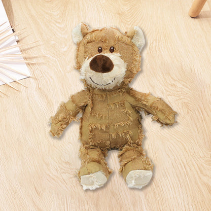 Pet Dog Toys Bear Squeaking Stuffed Toys For Dogs Cat Chew Squeak Toy for Small Dogs Play Funny Training Anxiety Relief Sleep Do
