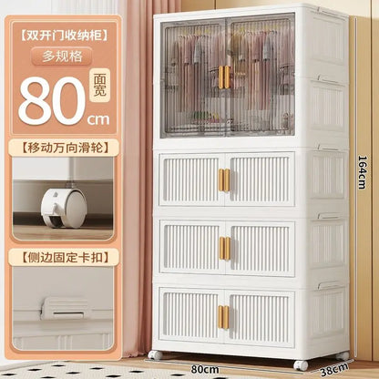 Natural Shelves Wardrobes Organizer Clothes Jeans Shelf Drawer Wardrobe Stackable Storage Stoffen Klerenkast Home Furniture