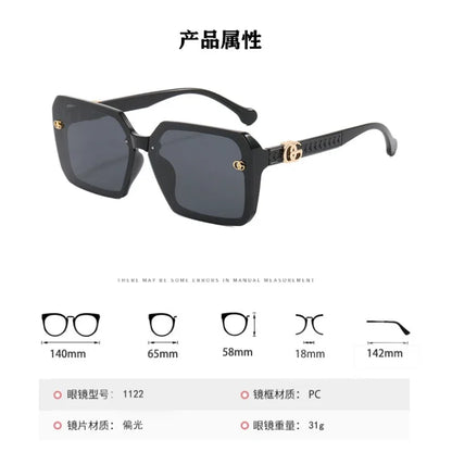 2025 New Sunglasses Women Large Frame Sun Glasses UV Protection Female Eyeglasses Ladies Gafas De Sol Mujer  Gafas De Sol Mujer