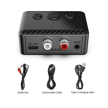 Bluetooth 5.4 Audio Receiver RCA 3.5mm AUX USB Wireless Adapter With MIC Support U-Disk Play For Car Kit Speaker Amplifier