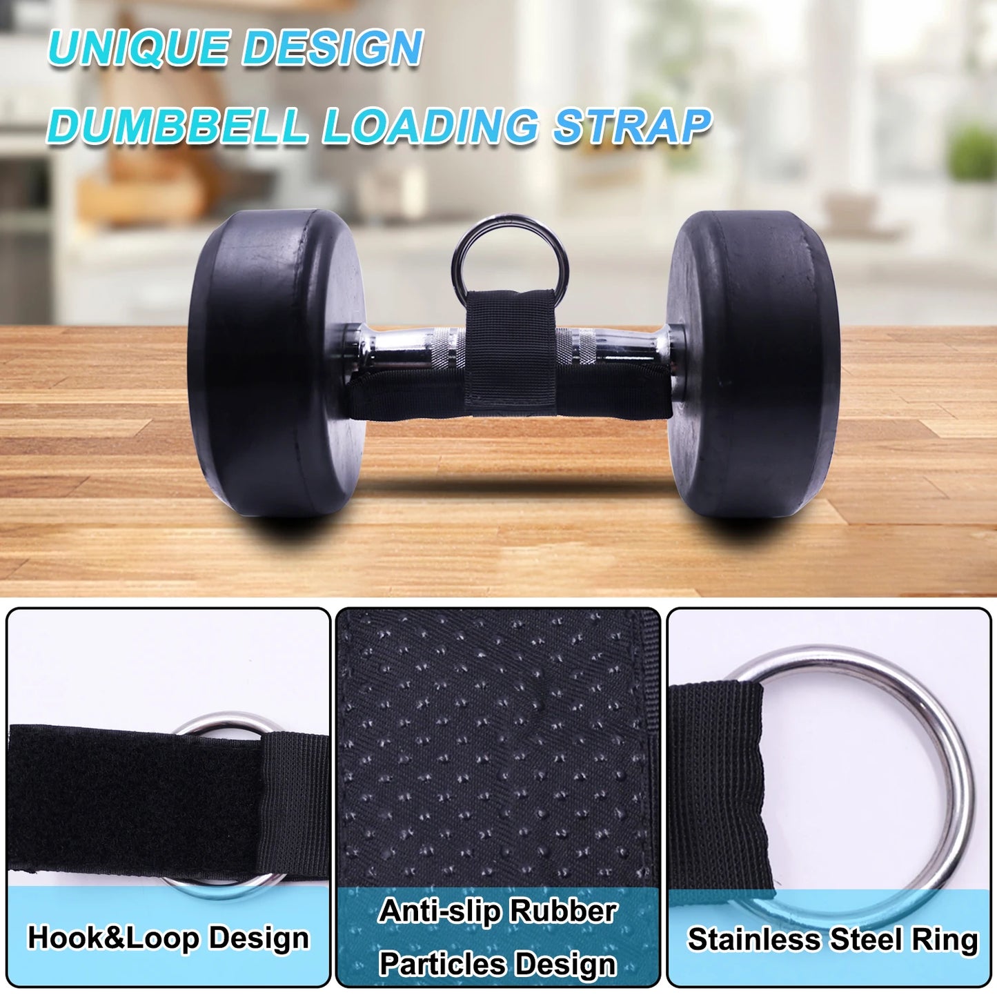 Loading Dumbbells Strap  for Dip Belt Squat Pull-up ,Load Dumbbells Kettlebells on Barbells Weightlifting  Accessory