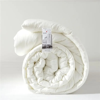 Japan Meiji Nishikawa Comforter Duvet Insert - Quilted White Comforters Queen Size All Season Down Bedding Comforter with Corner