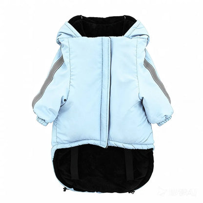Pet Costume Windproof Fleece Dog Clothes Waterproof Comfortable Winter Pet Apparel Warm Reflective Dog Hooded Coat for Dogs