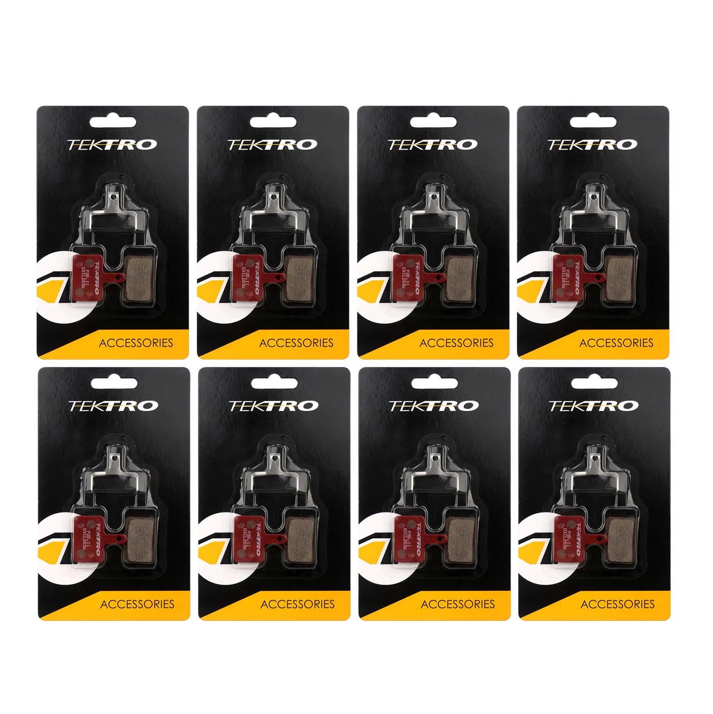 TEKTRO P20.11 Semi-Metallic Brake Pads for Mountain Bike Disc Brake Systems - High Friction, Durable & Quiet Performance