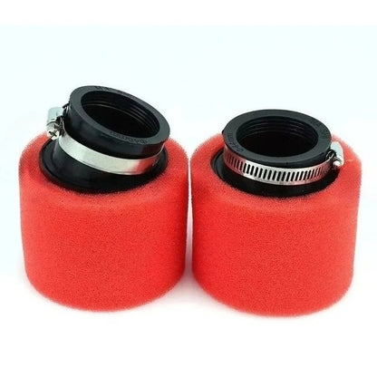 Foam Air Filter 35mm 38mm 42mm 45mm 48mm 50mm 60mm Sponge Cleaner Moped Scooter Dirt Pit Bike Motorcycle Black and Red