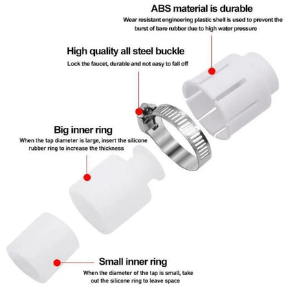 Universal Water Tap Faucet Adapter Shower Anti Splash Head Rotatable Bubbler Fittings Sink Faucet Extender Kitchen Accessories