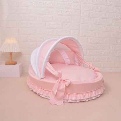 Pet Cradle Bed Dog'S Lace Nest For High-End Comfort Dog Bed Luxury Pet Bed