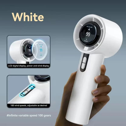 Portable Hand held Fan USB Rechargeable Mini Personal Fan with 1-100 Speed Settings Quiet Operation for Travel Office & Outdoor