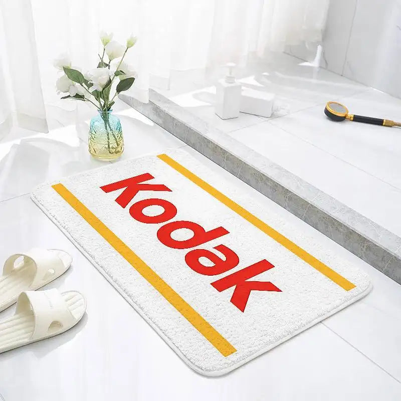 K-Kodak F-Film Camera Floor Mats Home Laundry Rug Carpet For Living Room Decor Lounge Area Anti-slip Foot Mat Entrance Doormat