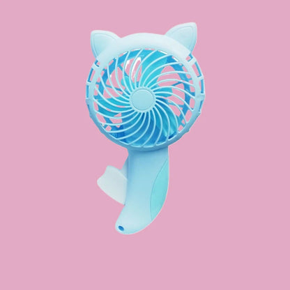 3-color Portable Handheld Fan, Hand Pressed Fan, Mini Portable Fan, Battery Free, Cute Home Fan, Cooling Cartoon Handheld Fan