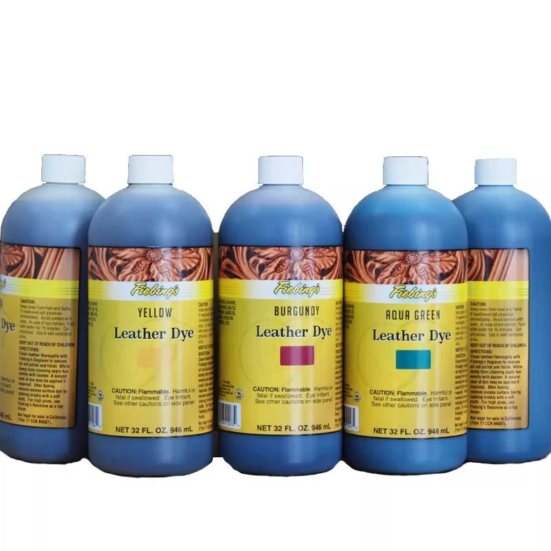 946ml Leather Alcohol Dye Handcrafted DIY Leather Clothing Handicrafts Fabric Coloring Dyeing Auxiliary Raw Surface Dyeing Agent
