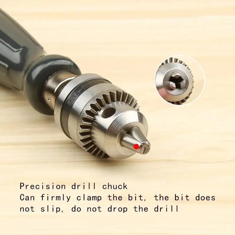Drill Chuck Hand Drill Set 1.5/2.0/3.0 /4.0 /5.0mm Bits Manual Drilling Tool Multifunction Hand Twist Drill DIY Tool