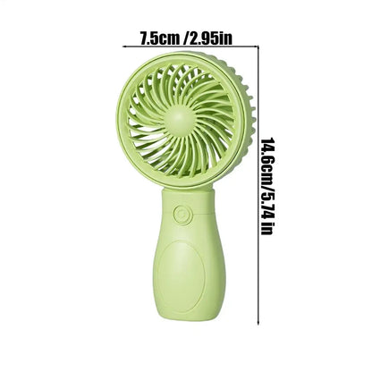 Portable Fan Convenient Mini Pocket Fan for Summer Outdoor Travel Home Offic Handheld Fan Lightweight Rechargeable