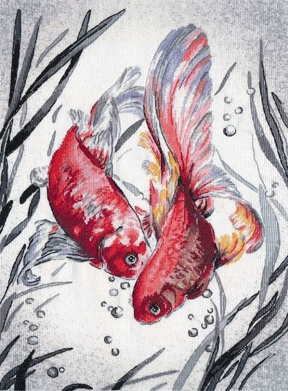 Beautiful Fox Cross Stich Embroidery Set Electronic Drawing Cross Stich Needlework PDF By Email 15TH