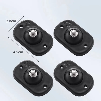 Self Adhesive Caster Wheels Appliance Rollers Appliance Sliders for Kitchen 360° Swivel Universal Wheel Mini Small Kitchen
