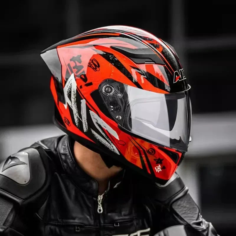 Motorcycle Helmet Full Face Double Lens Racing Off-road Helmet Cascos Para Motos Capacetes De Moto DOT Certification Casco Moto