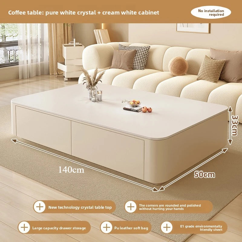 Nordic modern Cheap Cute Coffee Table Clear Simple Designer Writing Mesas LivingRoom Furniture Luxury Decoration Side Table home