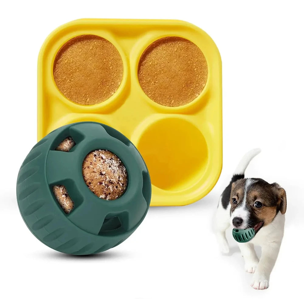Silicone Pet Dog Toys Dog Chew Toys Interactive Dog Toys for Boredom Dog Treat Molds Silicone Healthy Treats for Dog Pet Product