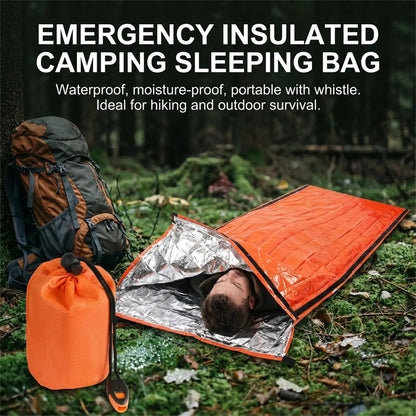 Emergency Sleeping Bag for Outdoor Camping Lightweight Waterproof Insulated Portable Design for Hiking and Travel Sleeping Gears