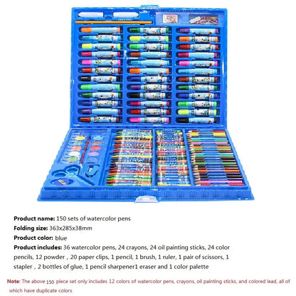 Children's Painting 색칠공부 Full Set Brushes Art Tools Gift Box Set Developing Children's Create Draw Interests  Art Supplies