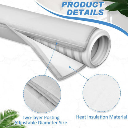 Portable AC Hose Insulation Sleeve Thermal Pipe Sleeve Portable Air Conditioner Hose Cover for 5 & 5.9inch Diameter Home Garage