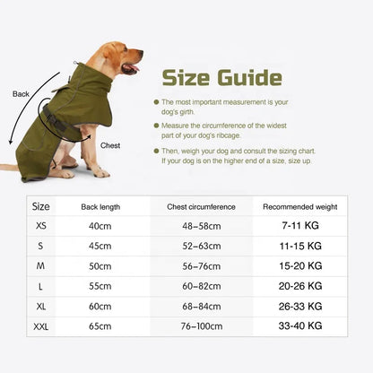 Pet Dog Dog Clothing Padded Cotton Clothing Medium and Large Dogs Waterproof Snow Thickened Warm Dog Coat Clothes Winter