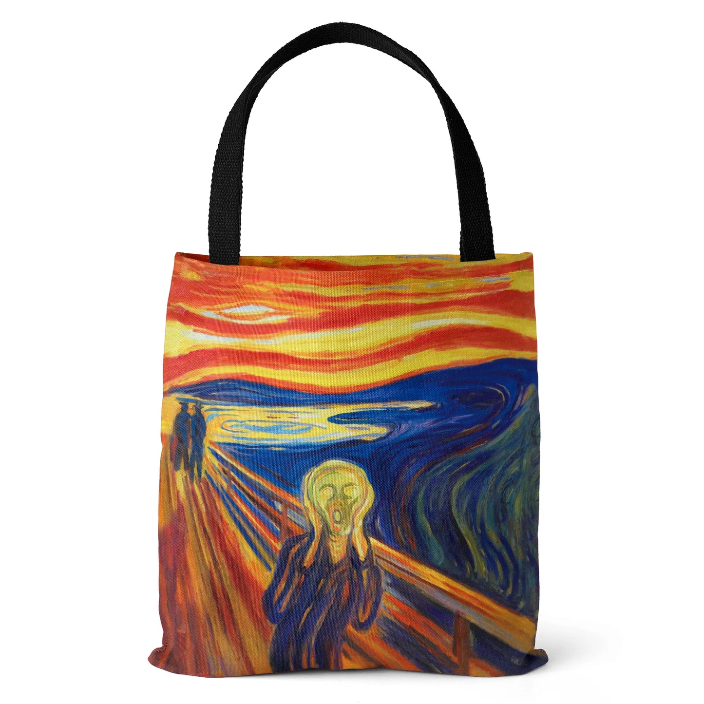 [Canvas Bag] Oil Painting Printed Canvas Bag Women's Lightweight Tote Bag Daily Handbag Multi-functional Shopping Bag