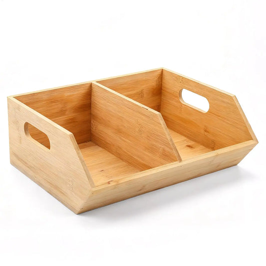 Stackable Pantry Storage Bins For Kitchen Vegetable Fruit Storage Boxes Wooden Potato Container Storage Pantry Bins For Kitchen
