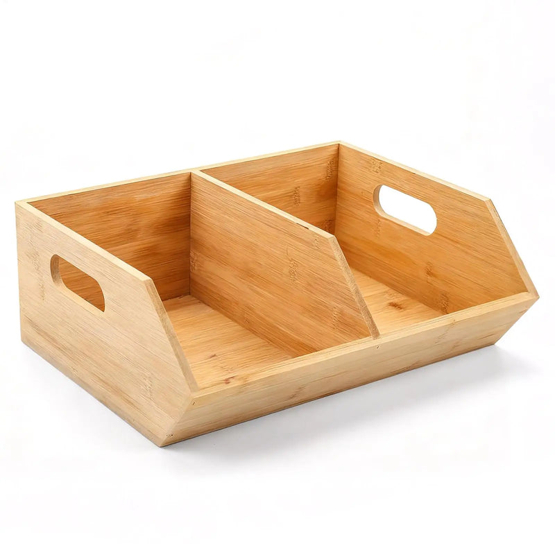 Stackable Pantry Storage Bins For Kitchen Vegetable Fruit Storage Boxes Wooden Potato Container Storage Pantry Bins For Kitchen