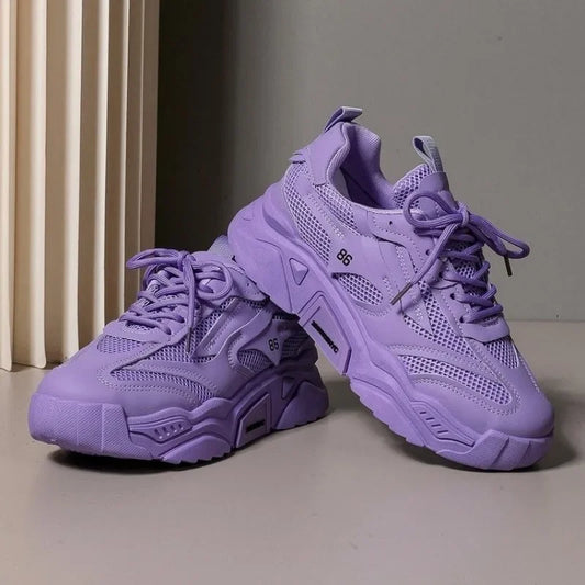 Women's Sneakers 2025 Fashion Breathable Women's Shoes Outdoor Non-slip Designer Shoes for Women Autumn Light Platform Sneakers