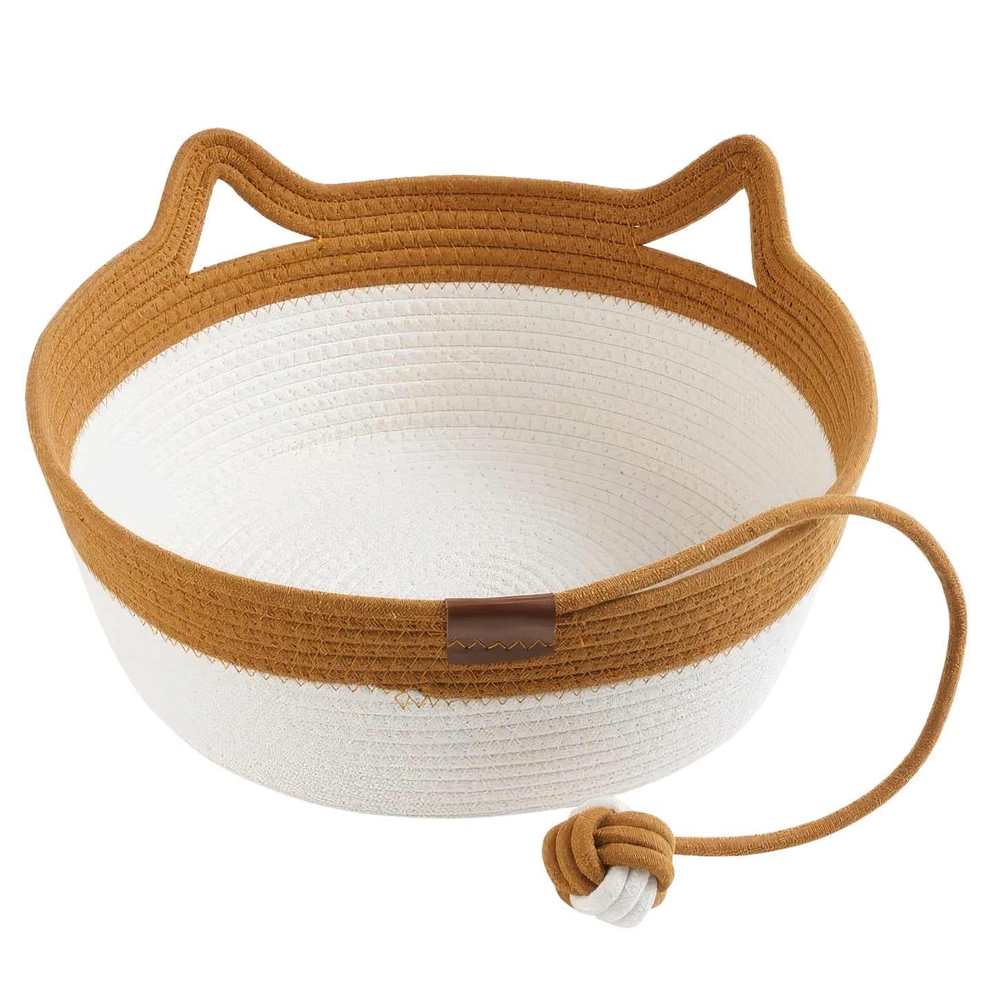 Handmade Vine Woven Round Cat Scratcher Bed Four Seasons Universal Cat Puppy Bed Soft Pet Bed Cozy Cat Nest Home Indoor Pet Supplies Accessories for Cats Small Dogs