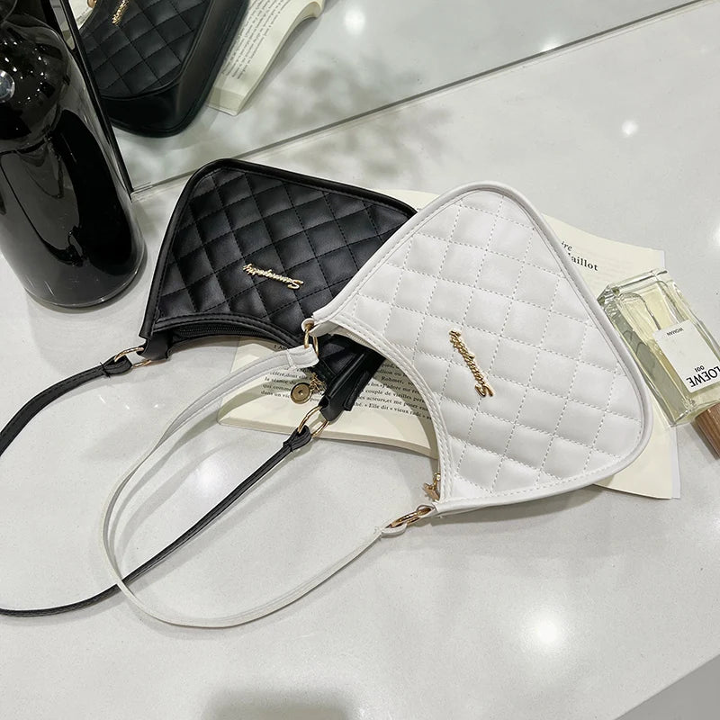 Women Soft Faux Ladies Crossbody Bag Underarm Bag Retro Handbag Fashion Design Girls Small Shoulder Bags