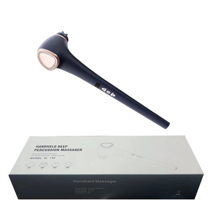 Handheld back massager, suitable for shoulder, foot, leg, calf, and body massagers, rechargeable, electric massager, men's and w